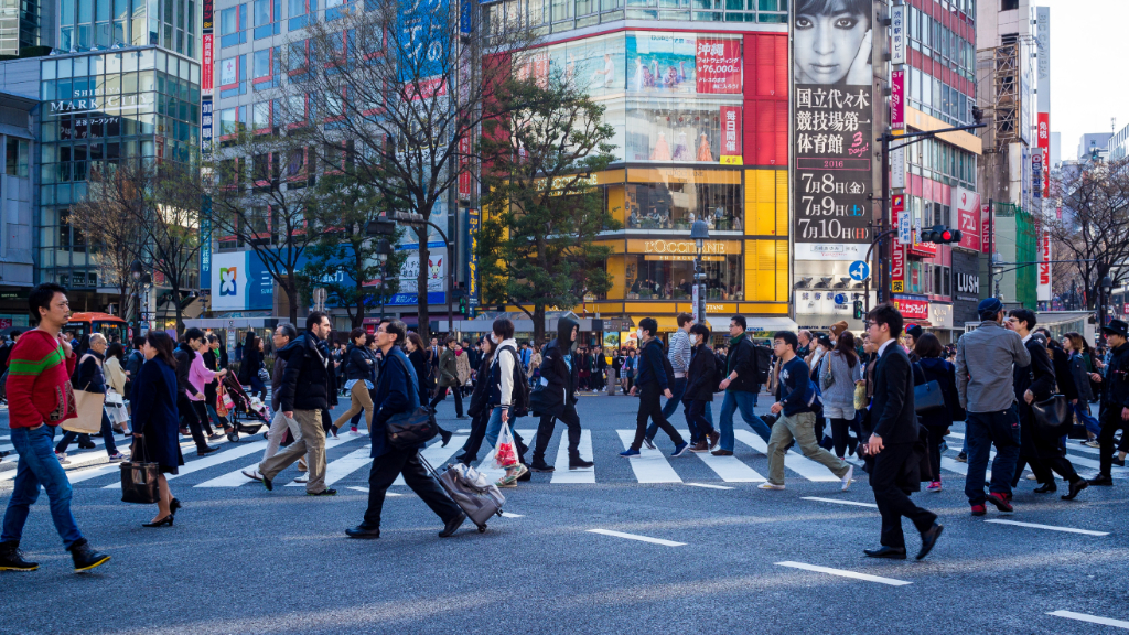 Shibuya Scramble Crossing in Tokyo