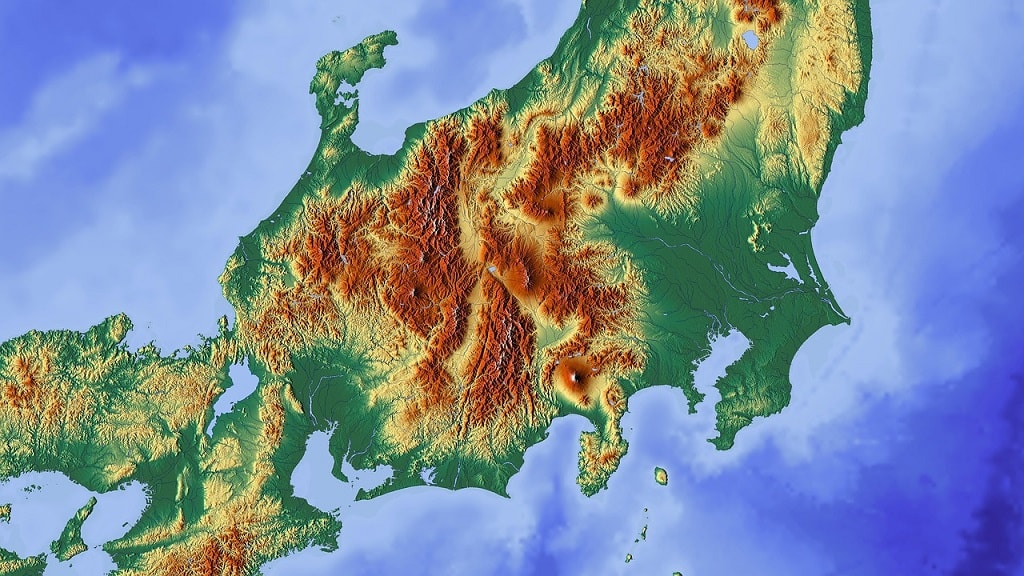 Digital mapping of Japan