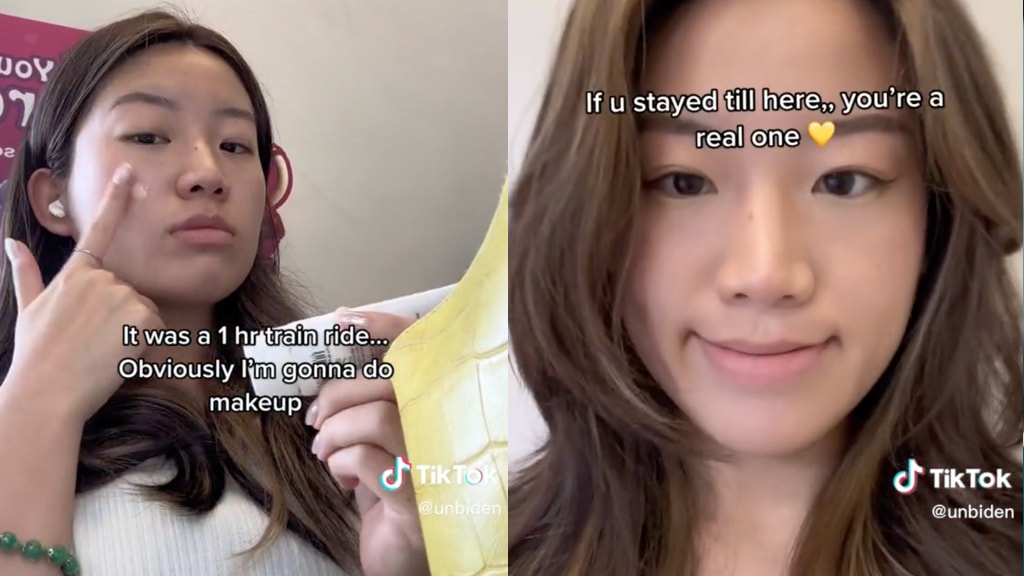 Singaporean woman goes viral on TikTok for applying makeup while on moving train