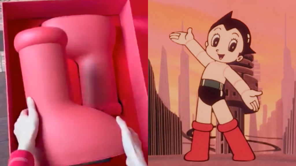 For $350, these big red boots will make you look like Astro Boy