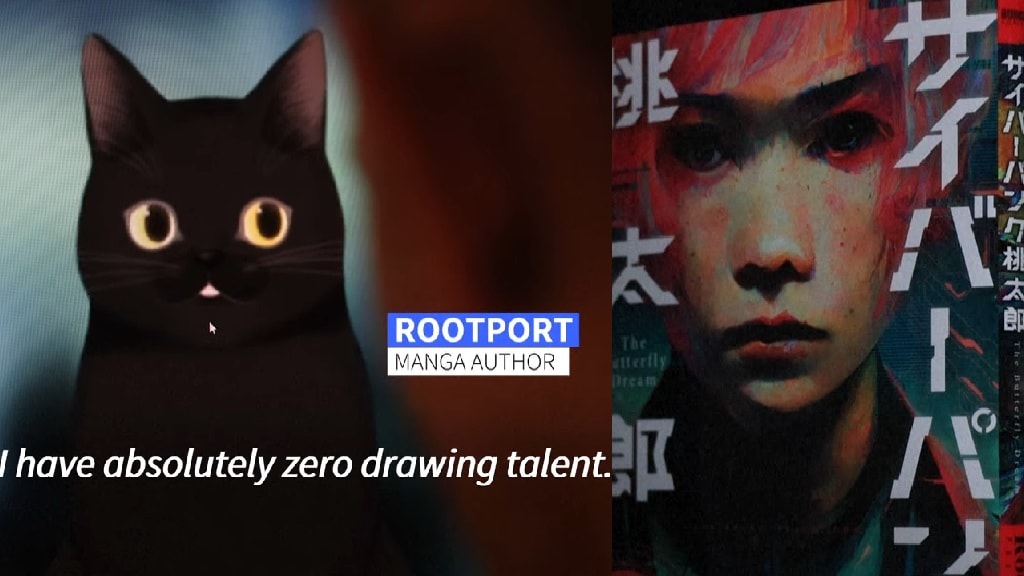 Rootport, who spoke through a cat avatar to protect their anonymity