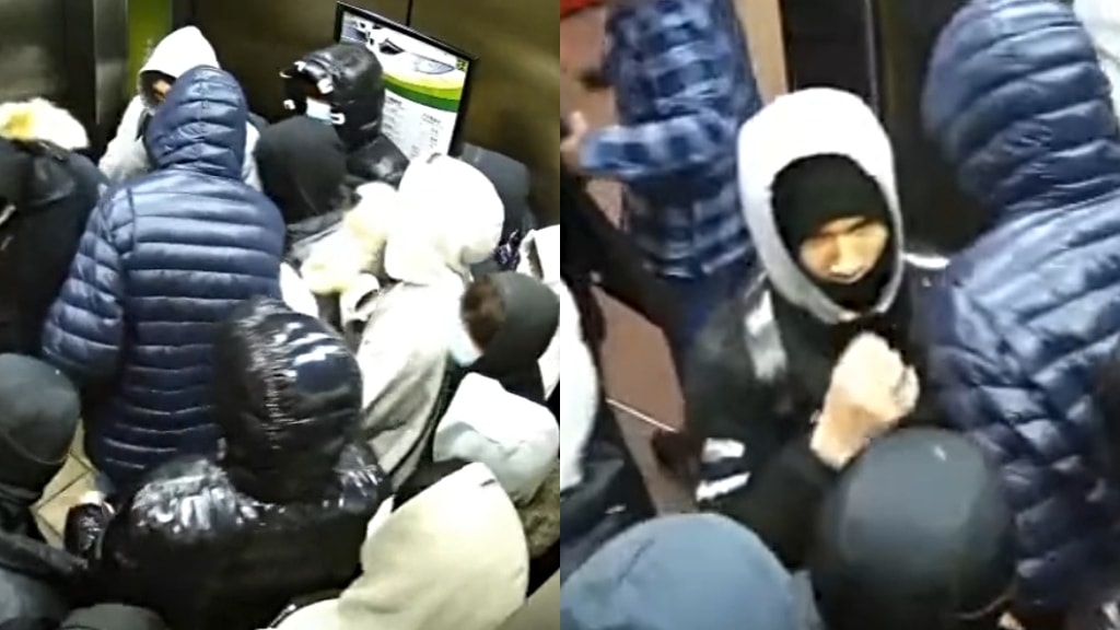 New video shows mob of masked teens in elevator after trashing Queens Chinese restaurant