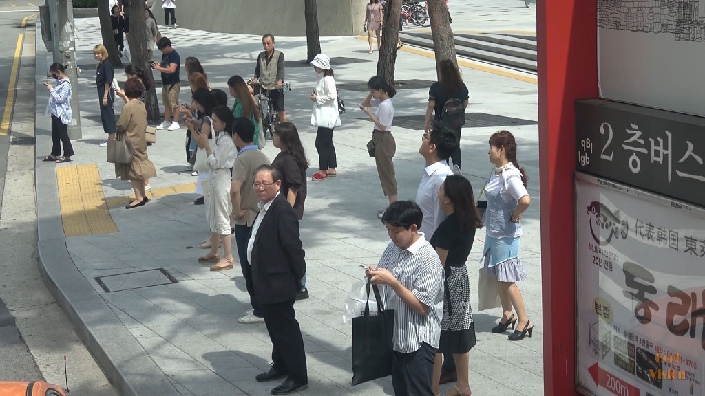 South Korean pedestrians