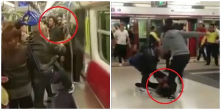 Foreigners Harass Older Commuters on Hong Kong’s Subway, Get the Beat Down of Their Life