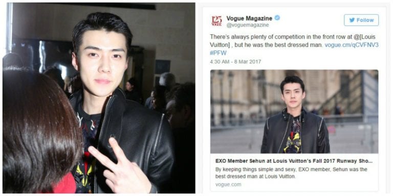 Vogue Names K-Pop Star as Louis Vuitton’s Best Dressed Man