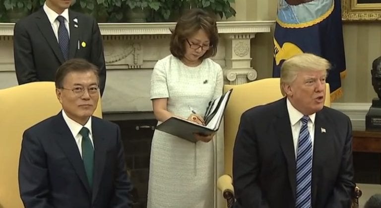 South Korea’s President Met With Trump to Discuss North Korea Amid Nuclear Tensions