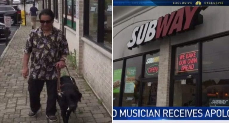 Blind Asian Man Kicked Out of Subway Because Of His Guide Dog