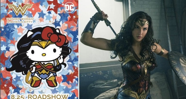 Hello Kitty is Teaming Up with Wonder Woman For the Film’s Japan Release