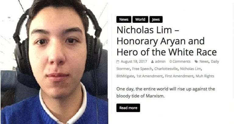 Asian American Tries to Rescue Neo-Nazi Website, Becomes ‘Hero of the White Race’