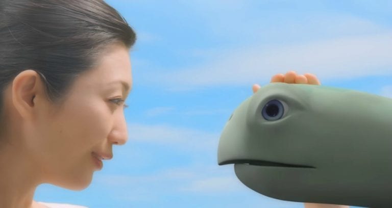 Japanese Ad Sparks Outrage With Sexy Model Stroking Turtle’s Head