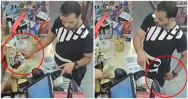 Foreigner in China Arrested After Stealing Cashier’s Phone Like a Ninja