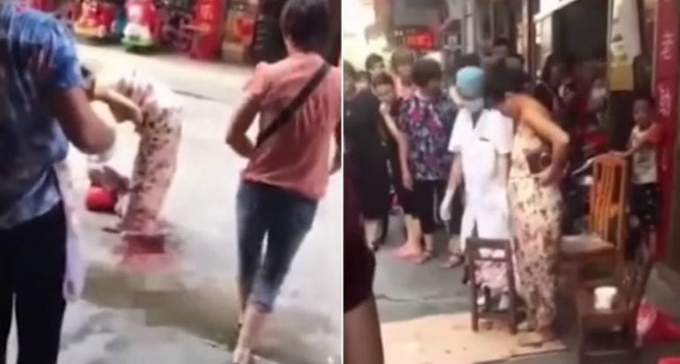 Viral Video Shows Woman in China Giving Birth on the Street While Out Shopping