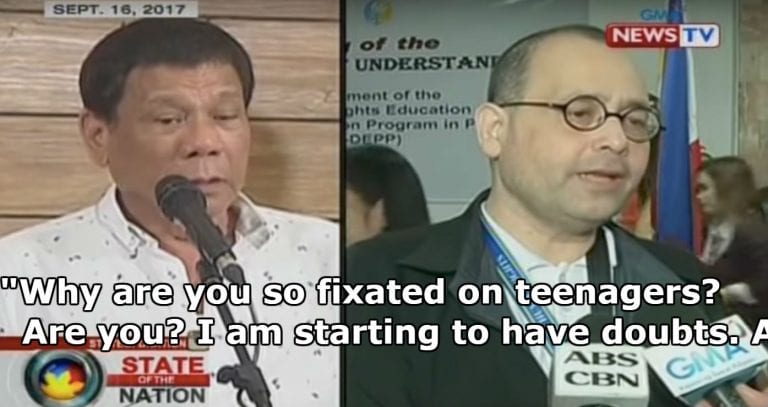 Philippines’ President Openly Insults Human Rights Official By Asking ‘Are you gay or a pedophile?’