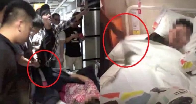 Napping IKEA Customers Receive a Rude Awakening By Prankster Chinese Vloggers