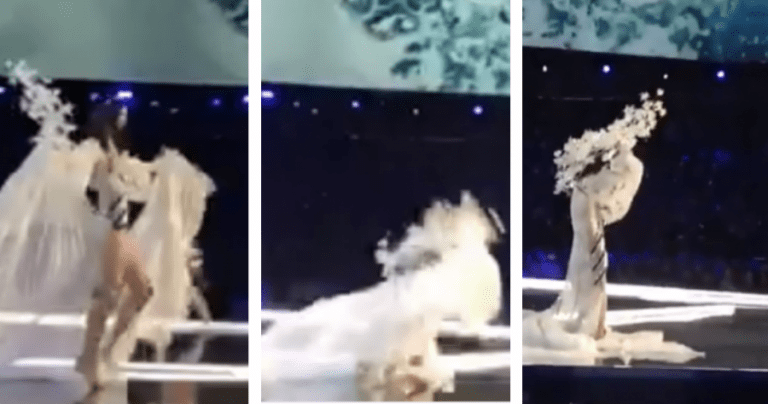 Chinese Model Slips on Runway During Victoria’s Secret Fashion Show