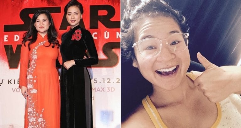 Kelly Marie Tran Promotes New Star Wars Movie in Traditional Vietnamese Dress