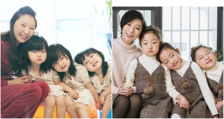 Chinese Mom Beats Cancer to See Her Adorable Triplets Grow Up
