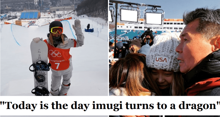 Chloe Kim’s Dad Texted Her an Epic Korean Legend Right Before Her Olympic Win