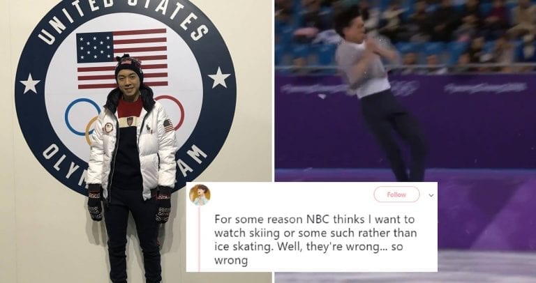 NBC Ignored Vincent Zhou’s Historic Quad Lutz to Show Skiiing Instead and People are Pissed