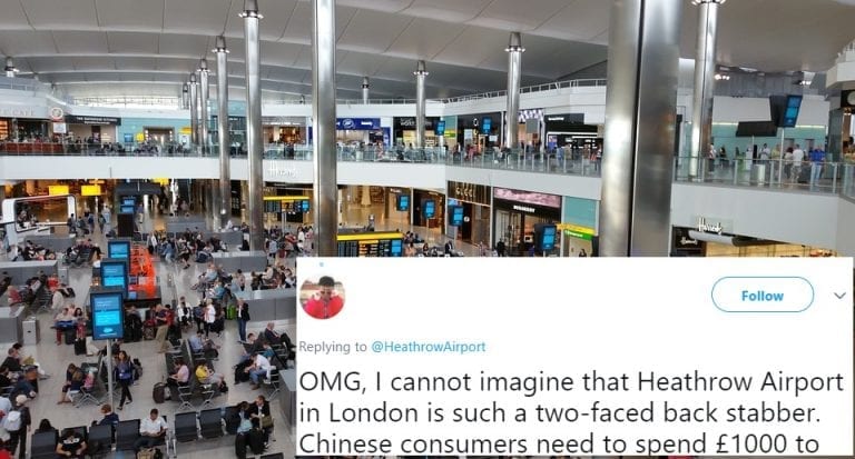 Heathrow Airport Under Fire For Allegedly Discriminating Against Chinese Travelers