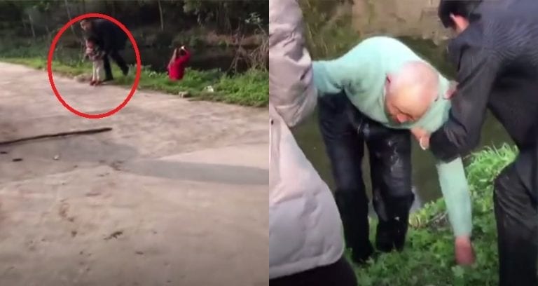 Heroic 90-year-old Grandpa Saves Kid from Drowning in Icy River