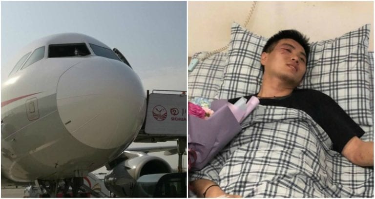 Sichuan Airlines Co-pilot Sucked Halfway Out of Cockpit After Windshield Shatters During Flight