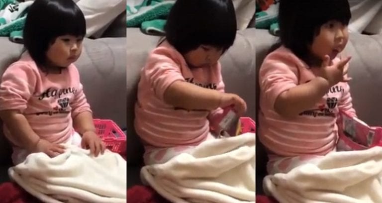 Adorable Girl Has Sneaky Way of Hiding Her Chips