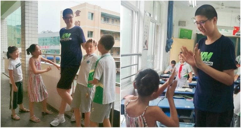 11-Year-Old Student in China is Nearly 7 Feet Tall