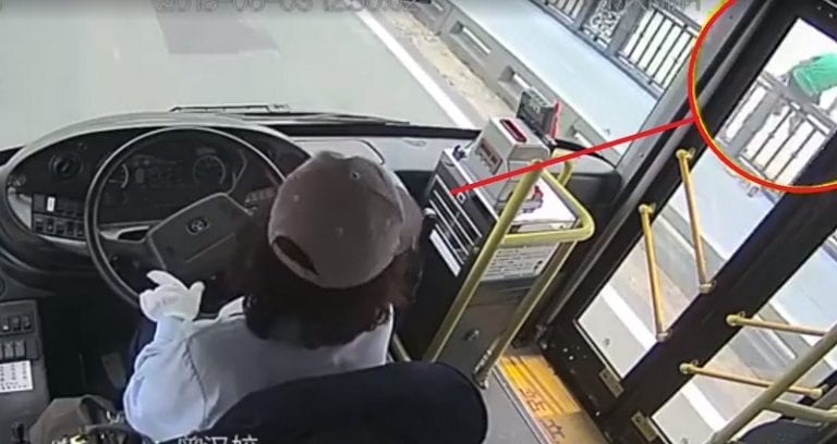 Bus Driver Stops to Save Suicidal Woman From Jumping Off a Bridge