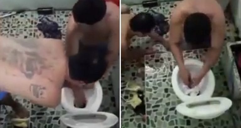 Thai Cops Secretly Catch Drug Dealers Flushing Their Goods Down The Toilet With Hidden Cam