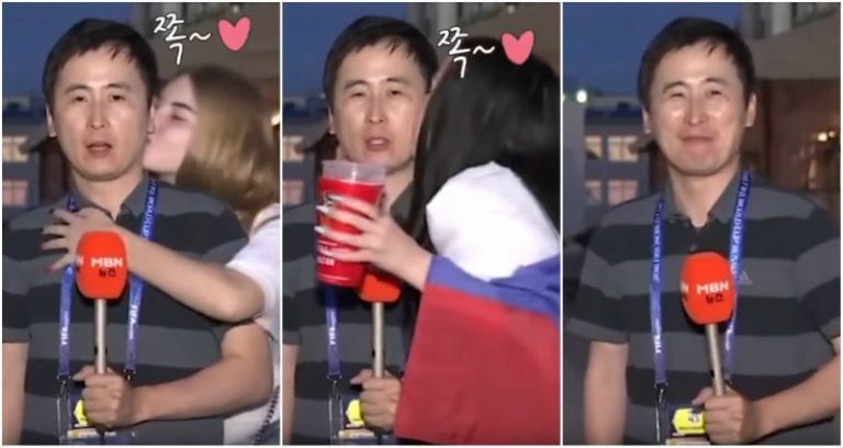 Korean World Cup Reporter Kissed by Russian Women on Live TV Sparks Sexual Harassment Debate