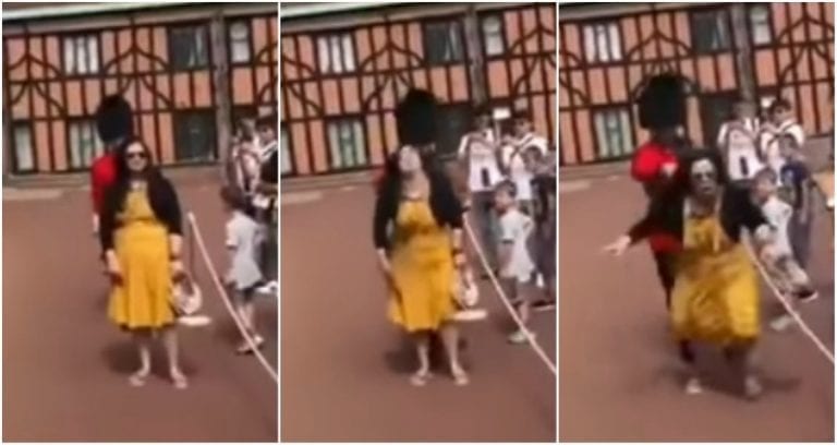 Queen’s Guard Caught on Video Shoving Asian Tourist Out of His Way