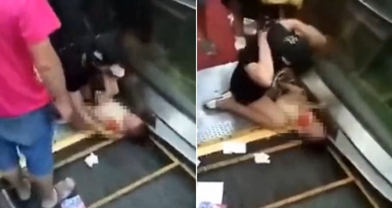Toddler Almost Gets Arm Ripped Off After Getting Caught in Escalator in China