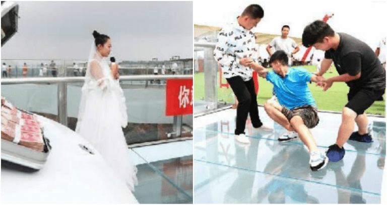 Woman Proposes With New Car and $146,000 on Glass Bridge, Boyfriend Runs Away