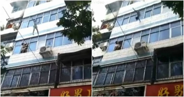 Chinese Mom Sacrifices Life to Drop Children From 5th Floor Apartment During Fire