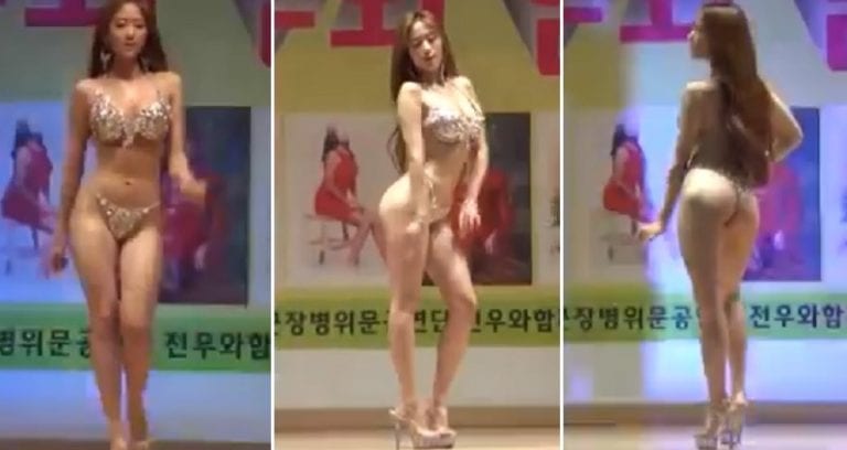 Fitness Model Sparks Outrage Over ‘Morale Boost’ Performance for South Korean Soldiers