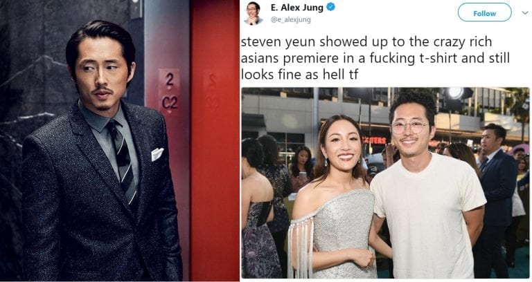 Steven Yeun Showed Up to the ‘Crazy Rich Asians’ Premiere in a T-Shirt and Was Still Hot AF