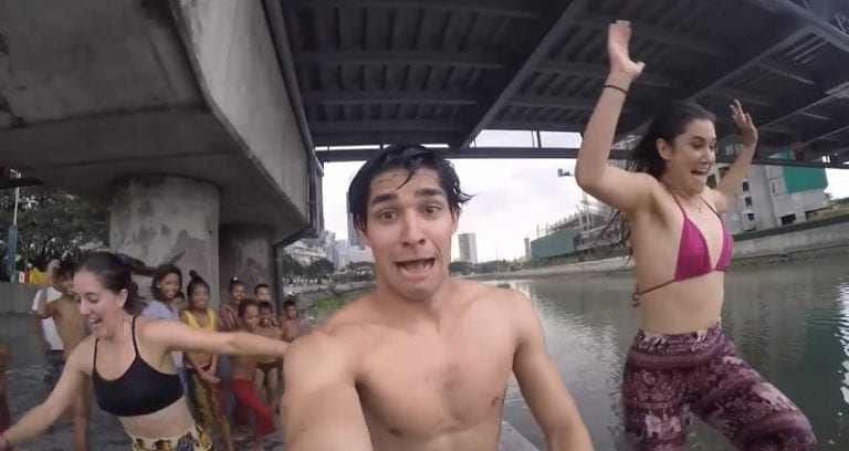 Filipino-American Vlogger Takes Dangerous Dip Into Manila’s Heavily Polluted Pasig River