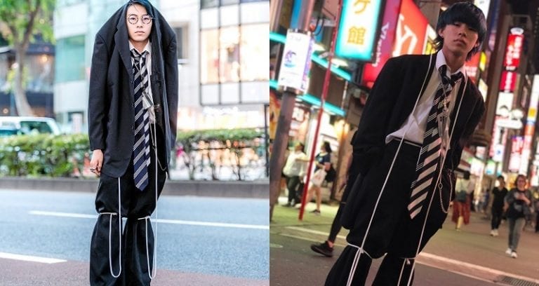 Japanese Teen Shows Off Crazy Unique Style in Tokyo’s Famous Fashion District