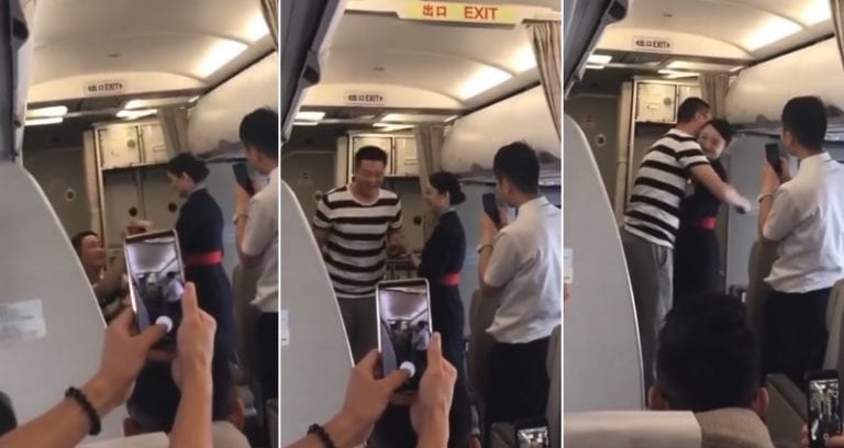 Chinese Flight Attendant Gets Fired After Boyfriend Proposes to Her on Plane
