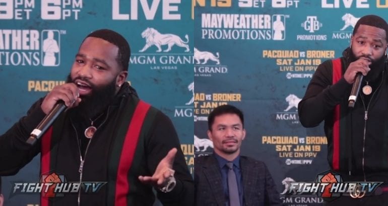 Adrien Broner Targets Manny Pacquiao With Racially Insensitive ‘Jokes’  During Fight Conference