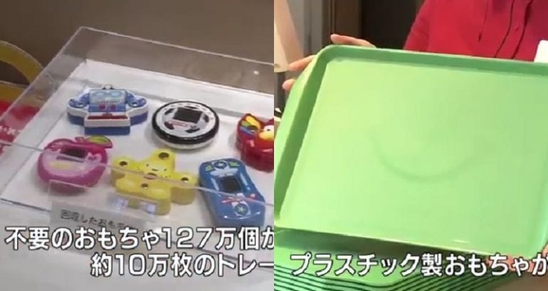 McDonald’s in Japan Starts Using Trays Made Form Recycled Plastic Toys