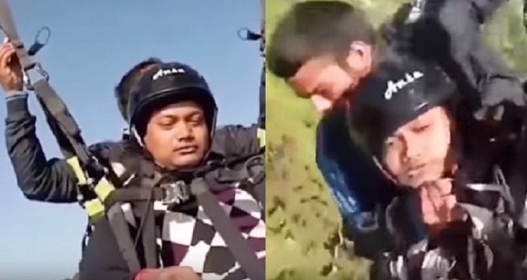 Hero Pilot D‌i‌e‌s Saving Tourist In Paragliding Ac‌ci‌den‌t in India