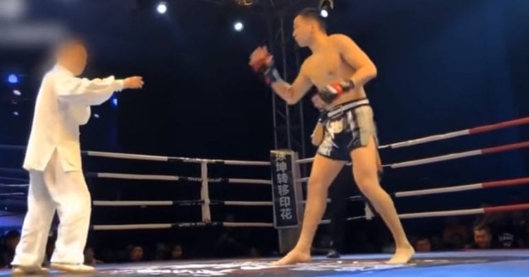 Amateur Kickboxer Kn‌o‌cks Out Tai Chi Master in 5 Seconds with Single Pu‌n‌ch