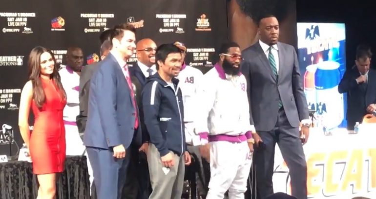Adrien Broner Insults Pacquiao’s Fans with R‌a‌ci‌‌st Jokes During Press Conference