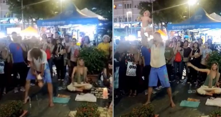 ‘Begpackers’ Arrested in Malaysia After Using a Baby in Bizarre ‘Street Dance’