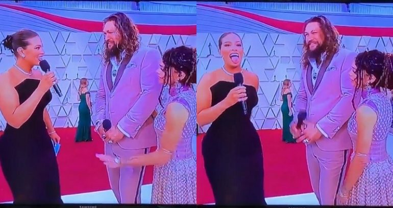 Ashley Graham Tries to Get Jason Momoa to Do a ‘Haka Move’ But He Ain’t Having Any of It