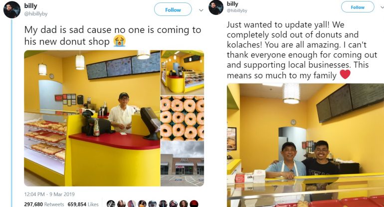 No One Showed Up to His Donut Shop’s Opening, So His Son Asked Twitter For Help