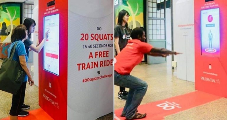 You Can Now Ride Singapore’s Subway for Free By Doing Squats