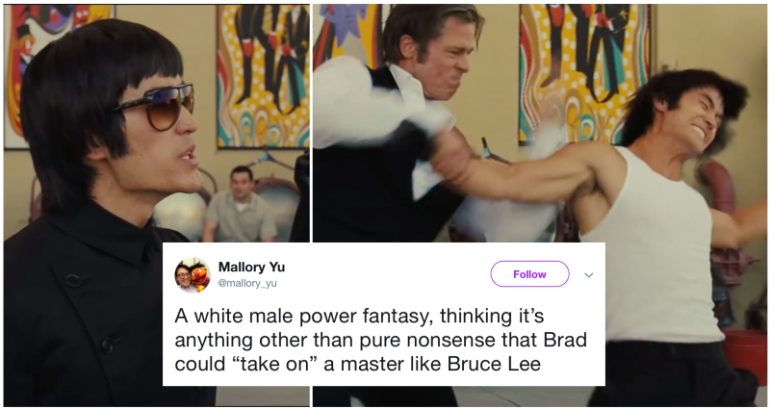 People Aren’t Happy That Brad Pitt Thinks He Can Take On Bruce Lee in Tarantino’s New Film Trailer